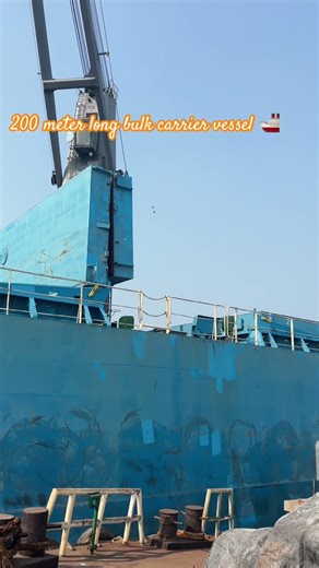 Cargo ship se loading operation #ship #merchantnavy #blog #cargoship #cargo #viral #shorts #feed