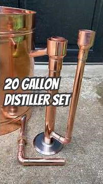 Our 20 Gallon Distiller Set | Copper Still #copperstillco #metalfabrication #soldering #moonshine