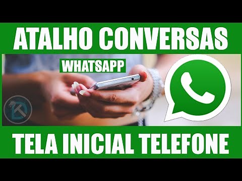 Como colocar atalho de conversas no Whatsapp na tela inicial do Telefone