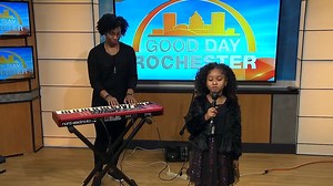59K views · 822 reactions | WATCH AND LISTEN: Six-year-old Kaylana Butler recently wowed the crowd at a basketball tournament at Bishop Kearney with her performance of the National Anthem. She sang it again this morning on Good Day Rochester and was just as amazing! | 13 WHAM ABC | Facebook