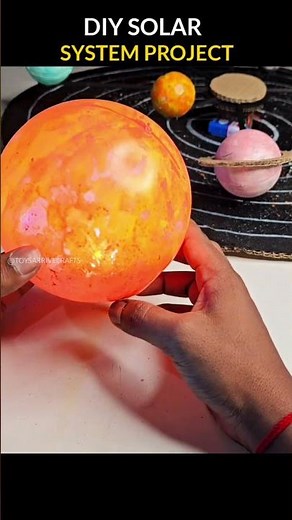 Build Your Own 3D Solar System Mobile with Cardboard |Part-2 | #diy #craft #short