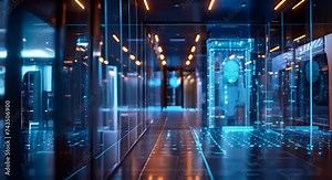 Biometric security gateway, futuristic access control