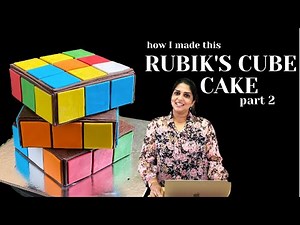 How To Make A Rubik's Cube Cake #rubikscubecaketutorial #rubikscubecake #rubikscubetutorial #rubiks