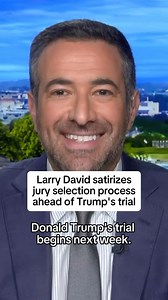 43K views · 302 reactions | As viewers bid goodbye to “Curb Your Enthusiasm” after its two-decade run, @arimelber reflects on how the show satirized the jury selection process. It’s a highly anticipated process that will soon begin in former President Donald Trump’s upcoming trial. | MS NOW | Facebook