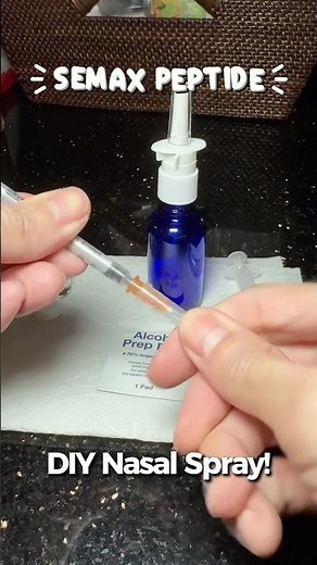 Semax peptide! Let’s make a nasal spray! 💦 #semax #semaxpeptide #intranasal #diynasalspray