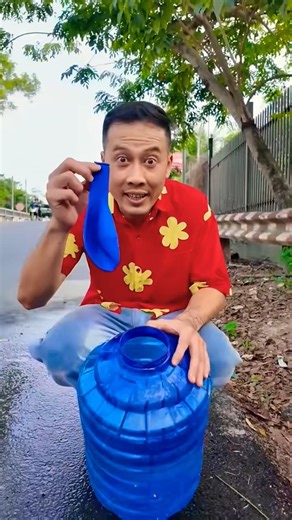 What to do if the water container loses its lid? #haongchu