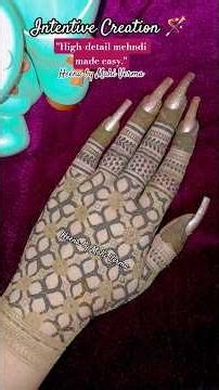 |Aesthetic mehndi design 🤗|Step by step mehndi design | beginner mehndi design #art #mehendi #mehndi