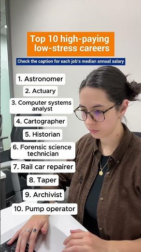 Top 10 high-paying, low-stress jobs