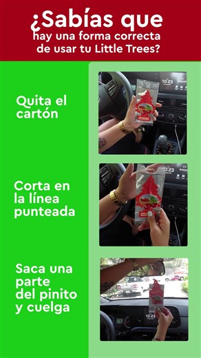 Un uso correcto mejora la duración y la intensidad. Descubre cómo sacar el máximo provecho a tu Little Trees. 🍃🚘 #LittleTrees #aroma #LittleTreesMx #AromaFresco #Ambientador | Little Trees México