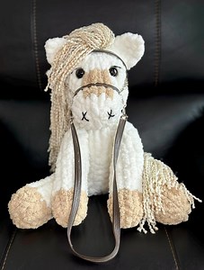 Chunky Yarn Horse Video Tutorial & PDF Pattern (digital Download) - Etsy