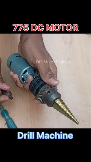 775 Motor Drill Test 🔥 Powerful DIY Machine 💪 #shorts
