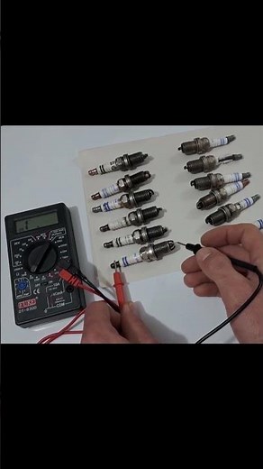 Spark Plug Test with a Multimeter#shorts