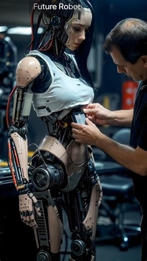 Creator Meets Creation – The World’s Most Beautiful Humanoid Robot #airobot #robot #humanoid #tech