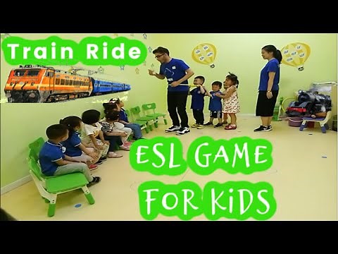 233 - Train Ride | ESL Game for Small kids | Classroom Game | Mux's ESL games |