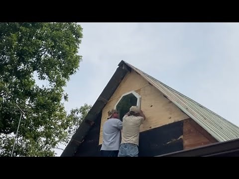 Installing An Octagon Window At Grizzly Baird Homestead