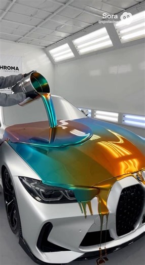 Liquid Pour “With AI & Imagination, anything is Possible. If this color was Real, Would use it?👇