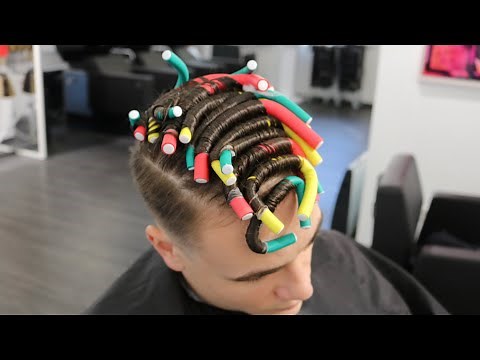 DAUERWELLE FÜR MÄNNER 🧑‍🦱| PAPILOTTEN | SOFT CURLER | UMSTYLING
