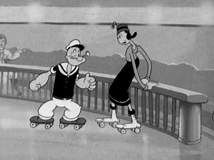 A Date to Skate (1938) Popeye Fleischer Studios Short Cartoon