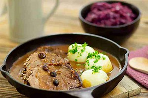 Sour Roast - traditional German Pot Roast "Sauerbraten"