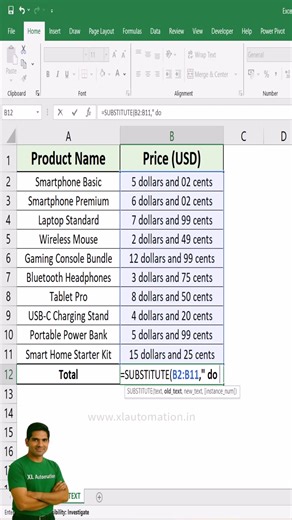Excel Formula to Sum Numbers with Text #excel #excelforbeginners...