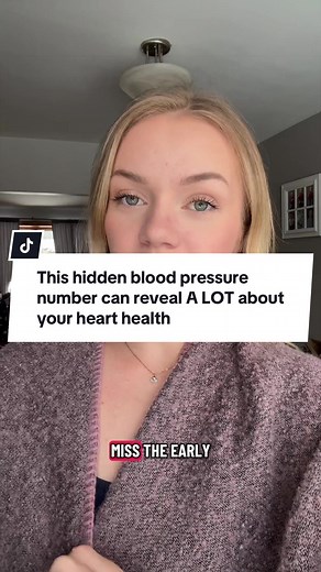 This hidden blood pressure number can reveal a lot about your heart health ☝️ Comment “BLOOD PRESSURE” for the tools I used to lower mine. In just 3 weeks I was able to take my blood pressure from elevated range back to normal, lowering it by 29 points.