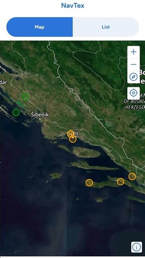 Navtex Navigational Warnings on Map | SailAlign Sailing App #sailing #navtex