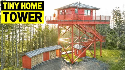 Inside a 30ft Tiny Home Tower with Stunning Ocean Views: A One-of-a-Kind Experience