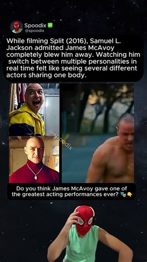 How James McAvoy became 24 people in one movie #split #acting #film