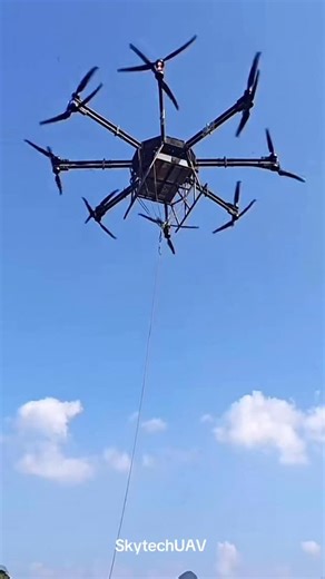 Feel the power! Our heavy-lift drone S400 is helping customers transport materials high in the mountains — just listen to that incredible takeoff and landing roar! 🔥🚁 This is what modern technology can do. WhatsApp us to order www.SkytechUAV.com #HeavyLiftDrone #SkytechUAV #Dronelife #EngineeringTech #MountainOperations | Skytech UAV