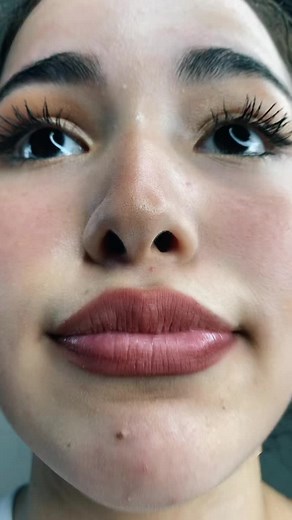 Captivating Close-Up of Female Facial Features