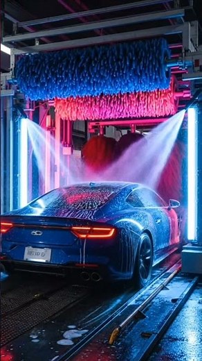 Automatic Car Wash Machine #CarCare #MachinePower