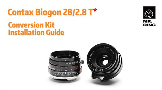 Mr.Ding Studio on Instagram: "Contax Biogon 28/2.8 T* for Leica-M Conversion Kit Installation Guide #mrdingstudio #leicam #contaxg28 #conversionkit #leica28mm"