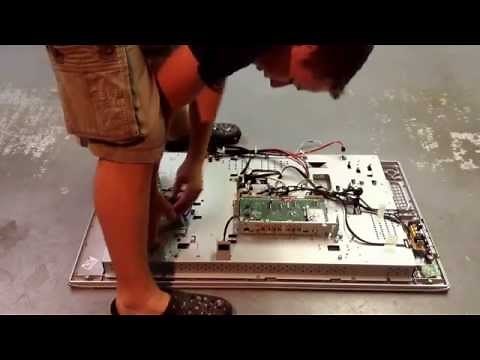 Taking apart a flat screen tv. Part 1.