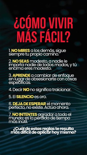 🗿 7 reglas para una vida imparable #frases #motivacion #frasesprofundas