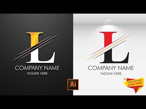 Letter L Logo Design | Illustrator Tutorial | How to make logo design in Adobe Illustrator CC