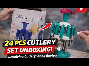 Unboxing & Review: Premium 24 Pcs Cutlery Set 🥄✨