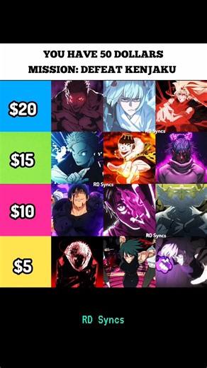 Only 1% Can Defeat Kenjaku With $50! 💀 #anime #animeedit #jjk #gojo #sukuna #kenjaku #memes