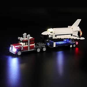 BRIKSMAX Led Lighting Kit for Shuttle Transporter - Compatible with Lego 31091 Building Blocks Model- Not Include The Lego Set