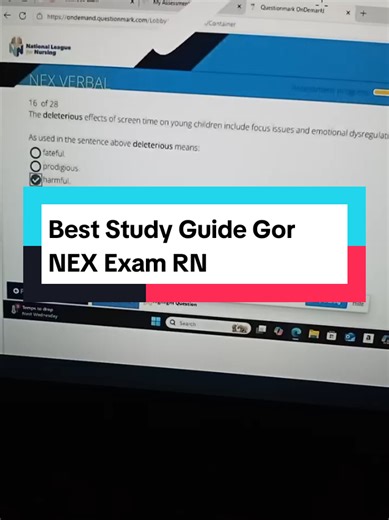 best study guide for nex exam rn ##proctoredexam #nexexam #nln