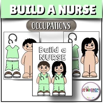 Community Helper Activity | Build a Nurse Cut & Paste Craft   Writing Pack
