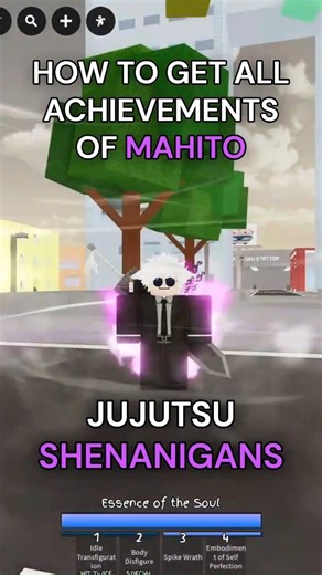 How To Get ALL Mahito Achievements Jujutsu Shenanigans #jujutsushenanigans #roblox #shorts #jjk #jjs