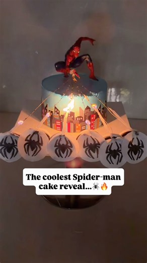 This Spider-Man Cake Reveal Is INSANE! #shorts #viral #trending #youtube #spidermanbrandnewday