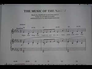 Music of the Night Piano Accompaniment