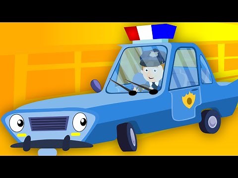 The Wheels On The Police Car Go Round And Round | Kids Songs | Car Rhymes | Kids Tv