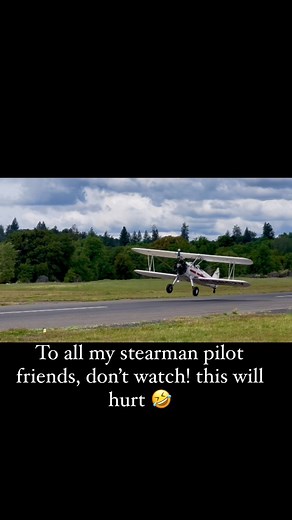 CLEARLY MY FIRST STEARMAN LANDING. You can tell it was me and not instructor by the bounces on landing, dipped the wing, and way off center. But hey, I landed 🤣 Something I never thought I could do in a Stearman. 💕🥳. #myfirst #stearman #landing #off #center #bounce #dip #wing #can #tell #never #thought #thinkican #biplane | Aviatress Alyssa
