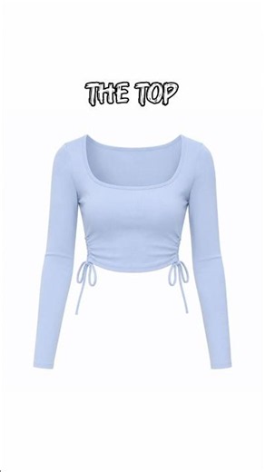 ✨ Trendy Light Blue Crop Top & Wide-Leg Jeans Outfit | Casual Chic Fashion Look 2026#top #jeans #fyp