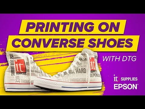 Printing On Converse Shoes with a Direct to Garment (DTG) Printer - EPSON F2100 W/ Shoe Platen