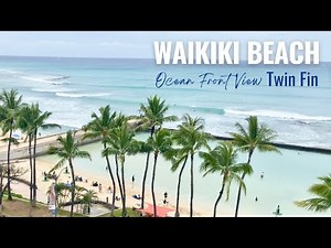 Lovely Oceanfront Views of Kuhio Beach in Waikiki, HI from The Twin Fin Hotel: Waikiki Beach Hotel