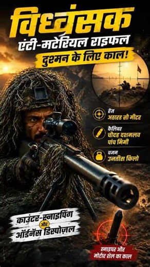 India's Vidhwansak Rifle | Even tanks can't escape from 1800 meters! | Vidhwansak Anti-Material R...