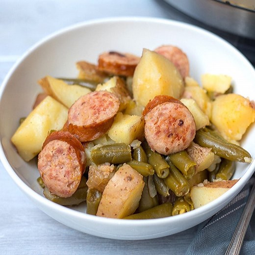 Instant Pot Smoked Sausage and Potatoes with Green Beans